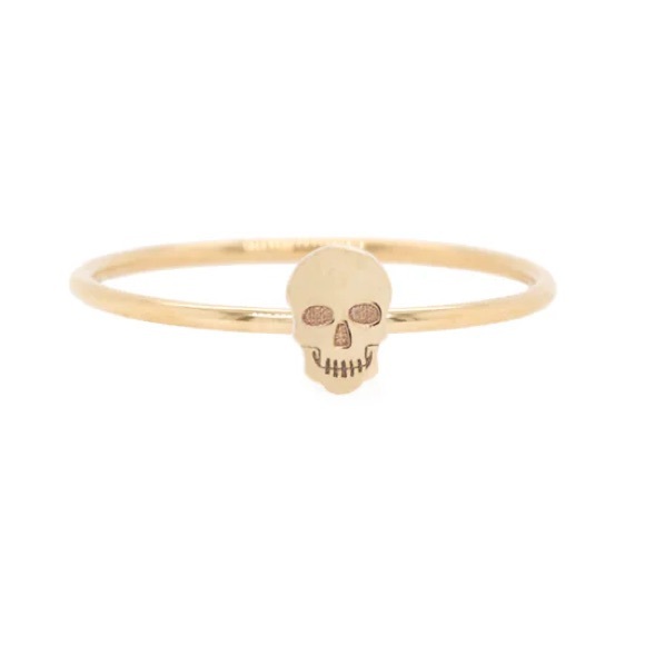 Zoe Chicco Jewelry - ZOË CHICCO 14K ITTY BITTY SKULL RING, SIZE 5.5